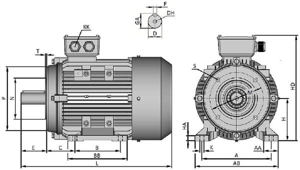 Pièces agricoles - Cloture,Jardin & Sylviculture - Moteur électrique 0,75 kW