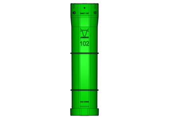 Materiels - Accessoires 20Kg-30Kg - PACK DE 34 FOURREAUX TREFLE VERT D.102MM COMPLET