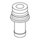RACCORD SORTIE D.25 P/VRE-M 150l/mn