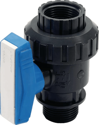 Pièces agricoles - Hydraulique - Robinet à bille PVC M1"xF1" simple union