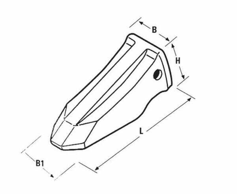 Pièces agricoles - TP pièce adaptable - Dent J350 Abrasif