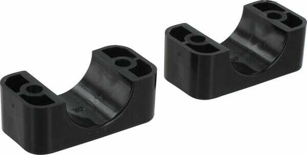 Pièces agricoles - Hydraulique - Demi-coq. noire lisse A4 30mm