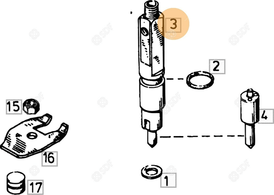 Pièces agricoles - Pieces moteur - INJECTEUR