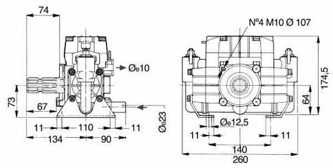 Pièces agricoles - Pièce Pulvérisateur - Pompe piston-membrane BP 20/15