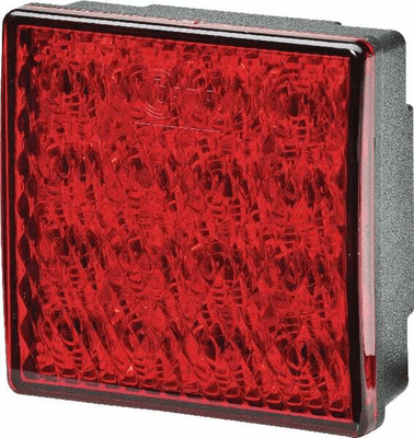 Pièces agricoles - Eclairage - Feu anti-brouillard arrière LED 80x80mm 12V