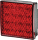 Feu anti-brouillard arrière LED 80x80mm 12V