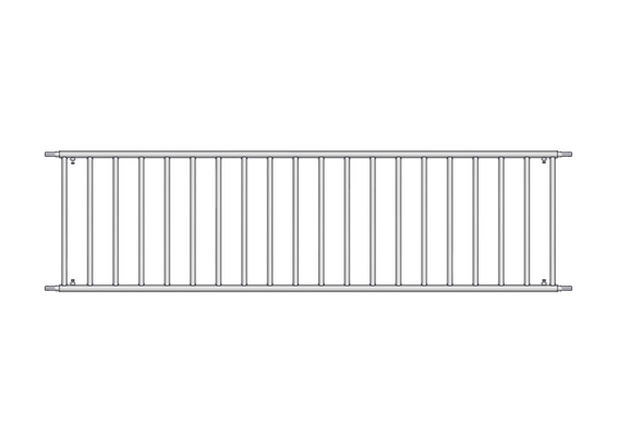 Materiels - Accessoires 200Kg-300Kg - PACK DE 6 SEPARATIONS VEAU H.0.80M DE 3M