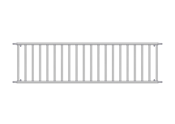 Materiels - Accessoires 200Kg-300Kg - PACK DE 6 SEPARATIONS VEAU H.0.80M DE 3M
