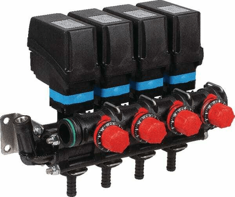 Pièces agricoles - Pièce Pulvérisateur - Gr. vannes 4 tr.+racc. fourche