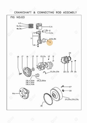 Pièces agricoles - Pieces moteur - COUSSINET DE BIELLE