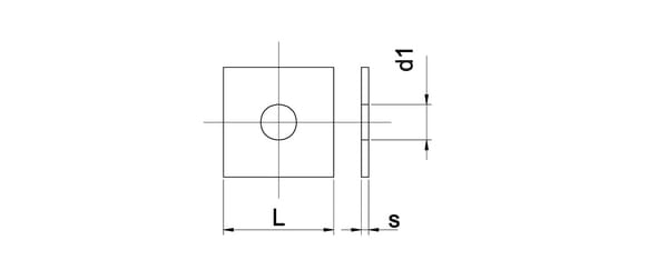 Pièces agricoles - Fasteners - Rondelle carrée M20 HDG.