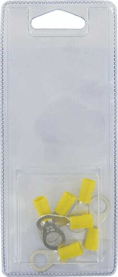 Pièces agricoles - Eclairage - Cosse à anneau jaune Ø8mm - 4,0-6,0mm² (6)