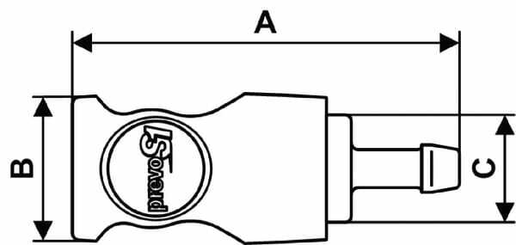 Pièces agricoles - Pièce pneumatique - Accouplement de sécurité tuyau 13mm