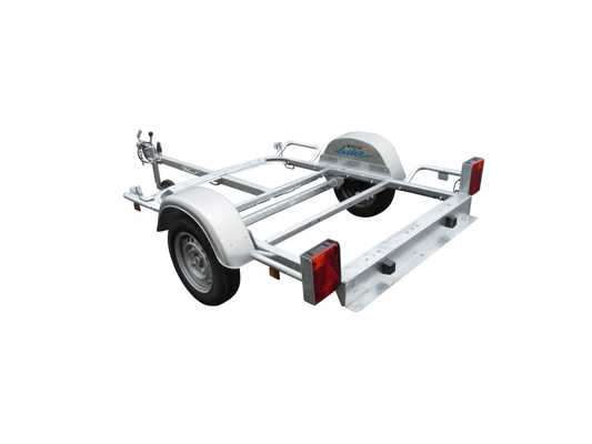 Materiels - Remorque voiture - PETIT CHASSIS SEUL 178x126 PTAC 500 kg partiellement démontée