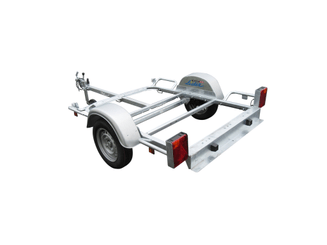 Materiels - Remorque voiture - PETIT CHASSIS SEUL 178x126 PTAC 500 kg partiellement démontée