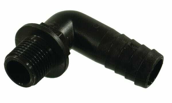Pièces agricoles - Pièce Pulvérisateur - Coude 90°+embout 16mm+M 1/2"