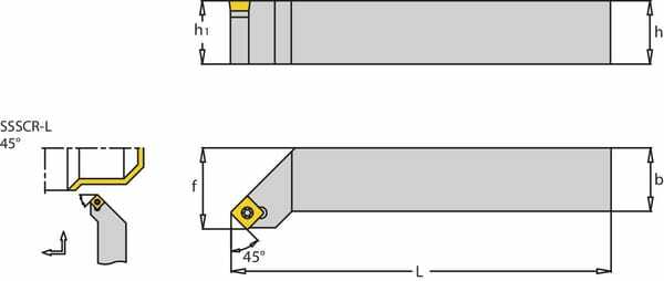 Outils - Outils divers - Porte-plaquette dr. SSSCR 45°
