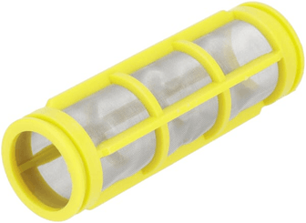 Pièces agricoles - Pièce Pulvérisateur - Cartouche filtrante 80 mesh jaune avec joints toriques
