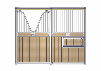 Accessoires et options matériel  - Matériel d'élevage - autre - FACADE SULLY COL DE CYGNE RESINE L.3M