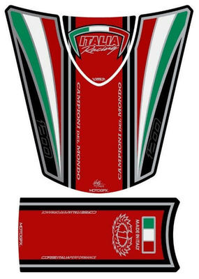 Pièces Quad & Motos - Equipement véhicule - Protection de réservoir MOTOGRAFIX 3pcs rouge Italia Ducati Diavel 1200