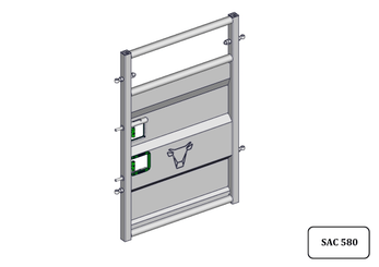 Materiels - Accessoires 30Kg-50Kg - PORTILLON -F- TOLE FIXE L.1.30M V2