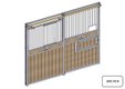FACADE SULLY DE 3M AVEC PORTILLON TOURNANT