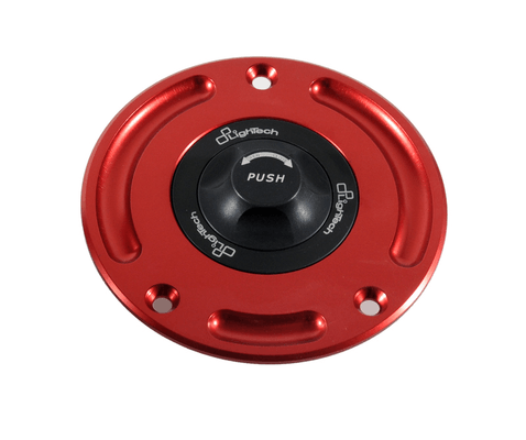 Pièces Quad & Motos - Pièces communes - Bouchon de réservoir LIGHTECH - Push/Pull - Rouge