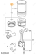 ensemble (complet) piston/cylindre A Deutz-Fahr origine