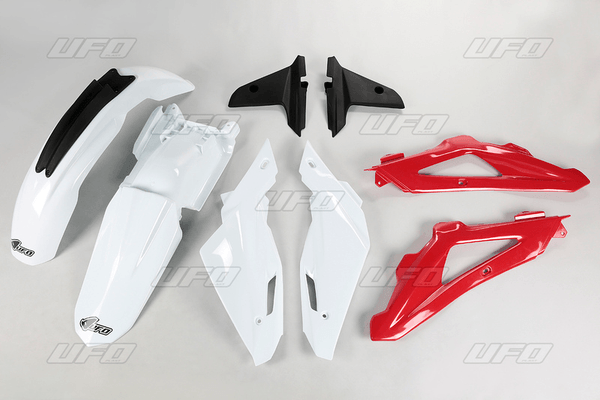 Pièces Quad & Motos - Plastiques - Kit plastique UFO couleur origine blanc/rouge/gris Husqvarna TC250