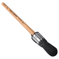 Chimie - Chimie divers - Pinceaux classiques pointus étoile V, poils de porc noirs 22mmw