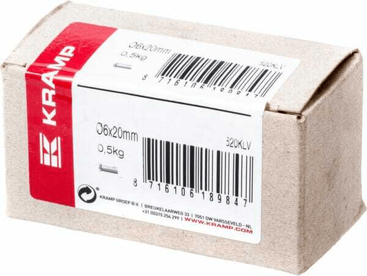 Pièces agricoles - Aménagements paysagers - Paquet de rivets 0,5 kg 6x20