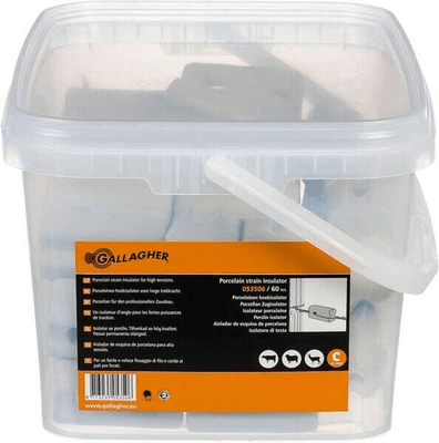 Pièces agricoles - Cloture,Jardin & Sylviculture - 60 Isol. coin porcelaine rect.