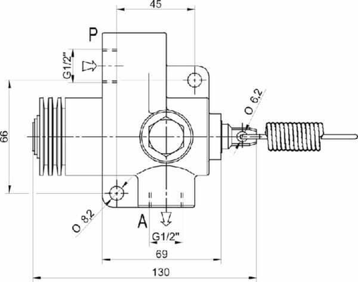 Pièces agricoles - Hydraulique - Clapet fin de course VFC-TS 1/2