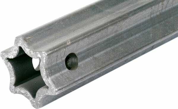 Pièces agricoles - Transmission - Tube profilé durci étoile S4LH Ø ext. : 51x37x6 mm L : 1,4m Walterscheid