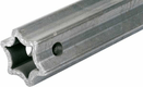 Tube profilé durci étoile S4LH Ø ext. : 51x37x6 mm L : 1,4m Walterscheid