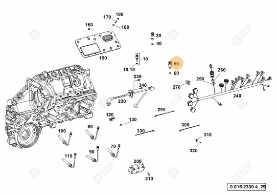Pièces agricoles - Capteurs - pressostat DVB 20 bar