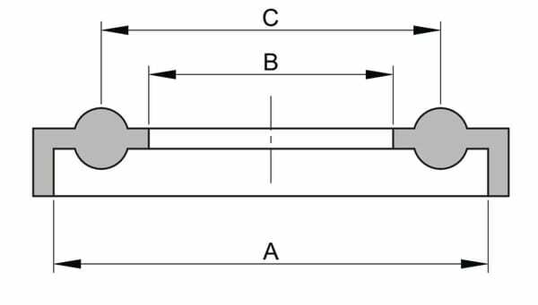 Pièces agricoles - Roulements - Joint Tri-Clamp DN40 EPDM