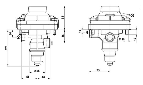 Pièces agricoles - Pièce divers - Soupape de remorque