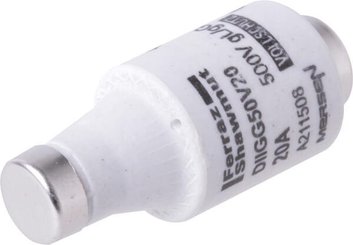 Pièces agricoles - Electricité - Fusible 500V 20A longueur 50mm