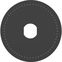 Pièces agricoles - Pièce divers - Disque distribution 60 trous 1.5mm radis