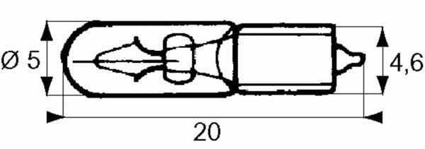 Pièces agricoles - Eclairage - Ampoule W1,2W 12V-1,2W W2x4,6d