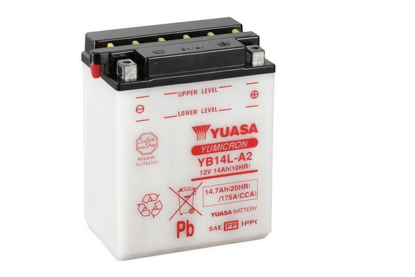 Pièces Quad & Motos - Electrique - Batterie YUASA conventionnelle sans pack acide - YB14L-A2