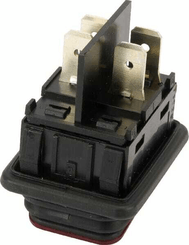 Pièces agricoles - Electricité - Interrupteur à bascule 20A rouge