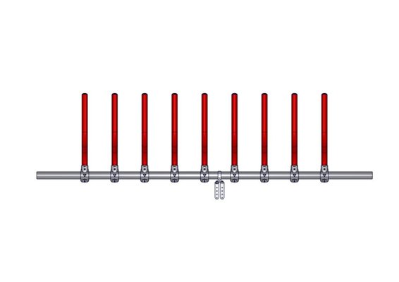 Materiels - Matériel d'élevage - autre - LS CONFORT PLUS VL 10P./4M L.4.45M ROUGE SANS EMBOUT