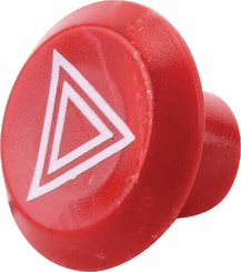 Pièces agricoles - Eclairage - Symbole, feux de détresse, rond, rouge