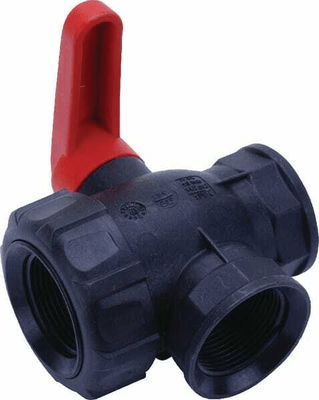 Pièces agricoles - Pièce Pulvérisateur - Vanne à boiss.sph. 1 1/4" 3v.