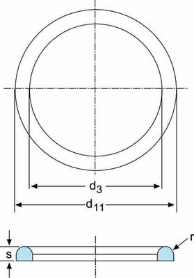 Pièces agricoles - Roulements - Joint pour raccord de tuyau de lait DN65
