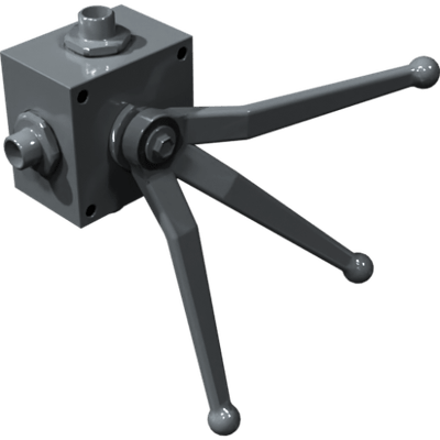 Pièces agricoles - Pièce divers - Vanne à bille 4/3 voies 4KH DN10 12L