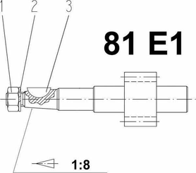 Pièces agricoles - Hydraulique - Cale No. 1 WOODRUFF