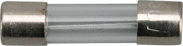 Pièces agricoles - Electricité - Fusible verre 0,1A longueur 20mm Siba